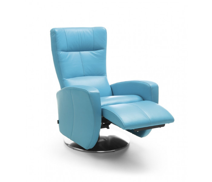 Gala Inari fotel türkizkék bőrrel