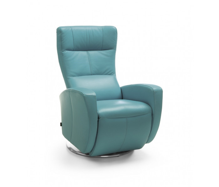 Gala Inari fotel kék bőrrel