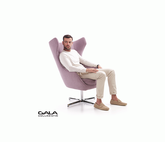 Gala Neo fotel lila Aquaclean szövettel