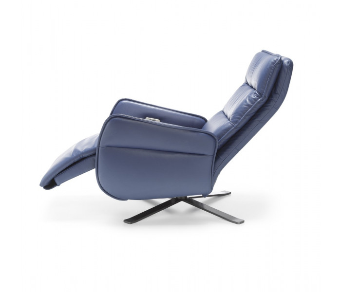 Gala Res fotel kék bőrrel
