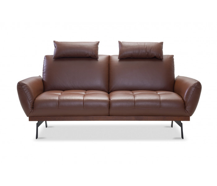 Gala Nicea kanapé barna bőrrel