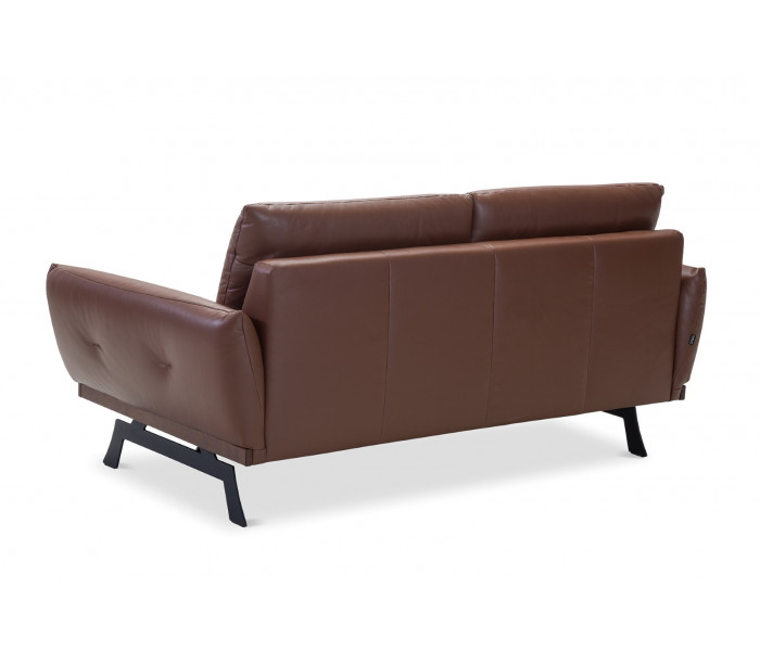 Gala Nicea kanapé barna bőrrel