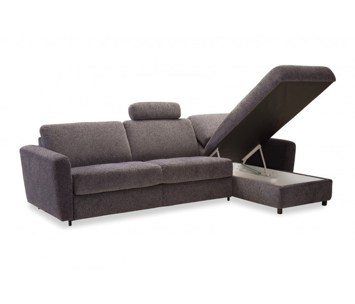 Gala Olbia sarokkanapé szürke szövettel