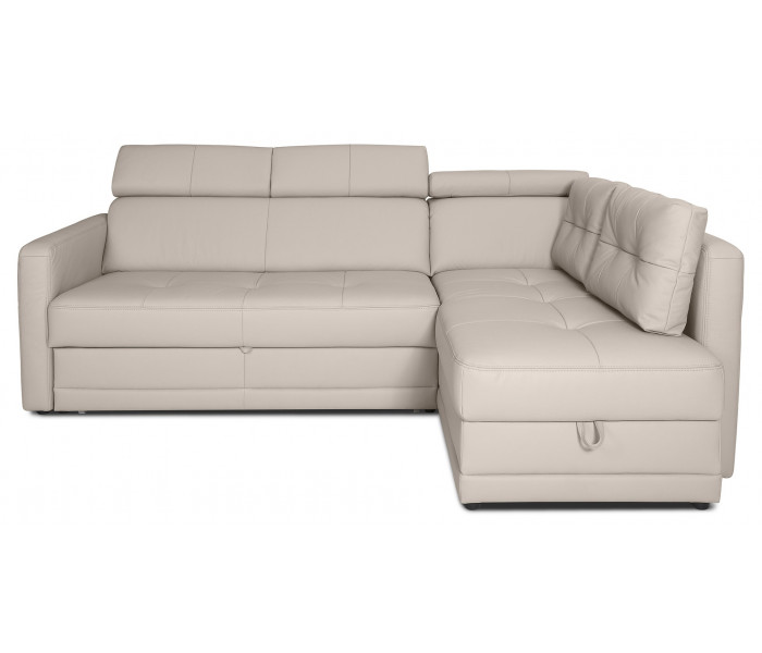 Gala Arlas sarokkanapé bézs bőrrel