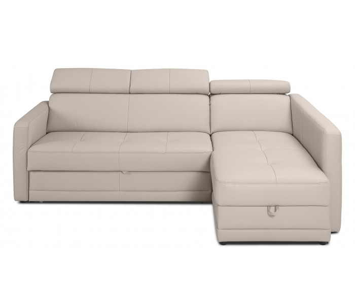 Gala Arlas sarokkanapé bézs bőrrel