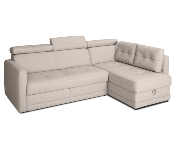 Gala Arlas sarokkanapé bézs bőrrel