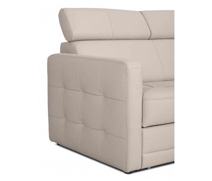 Gala Arlas sarokkanapé bézs bőrrel