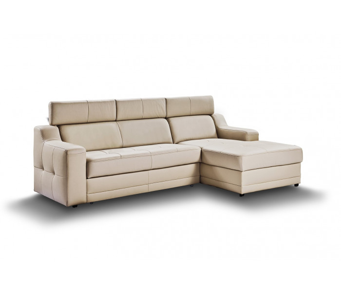 Gala Lotos sarokkanapé krém bőrrel