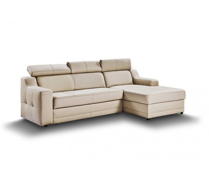 Gala Lotos sarokkanapé krém bőrrel