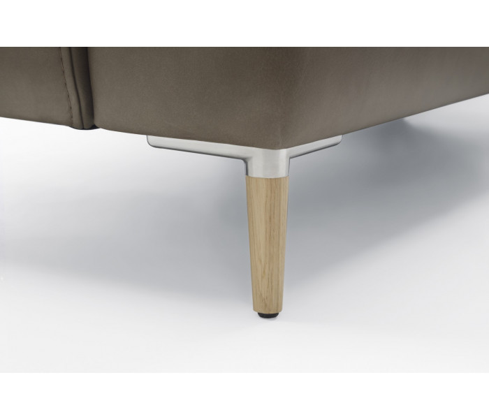 Gala Monday sarokkanapé barna bőrrel