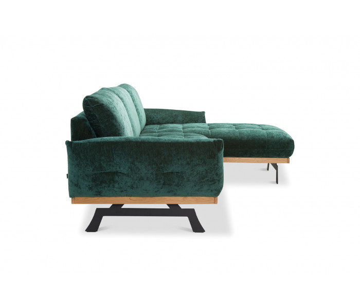 Gala Nicea sarokkanapé zöld Aquaclean szövettel