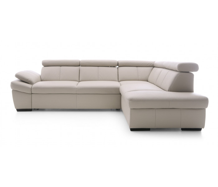 Gala Salerno sarokkanapé krém bőrrel