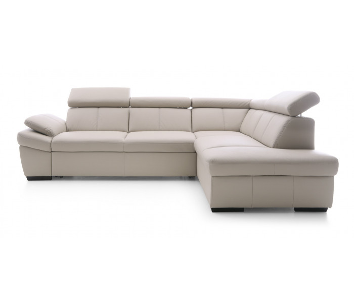 Gala Salerno sarokkanapé krém bőrrel