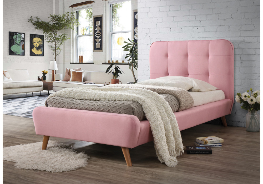 Tiffany rózsaszín egyszemélyes ágy