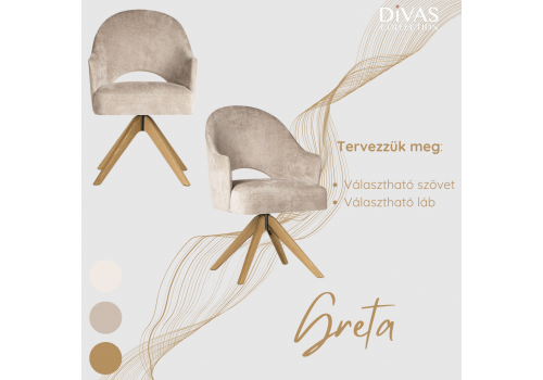 Greta Supreme Wood  étkezőszék - bútorok - Divas lakberendezés