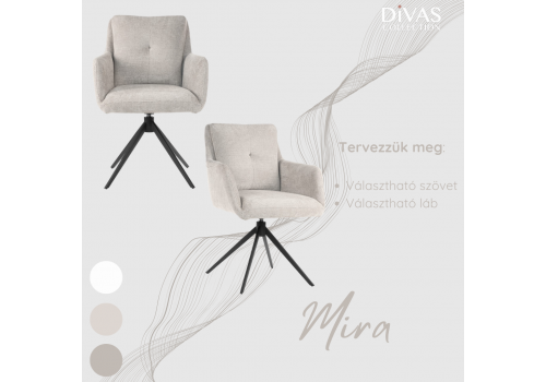 Mira Swivel  étkezőszék - bútorok - Divas lakberendezés