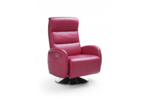 Gala Arosa fotel rózsaszín bőrrel