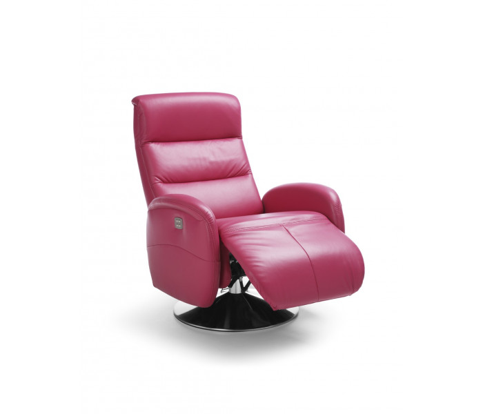 Gala Arosa fotel rózsaszín bőrrel