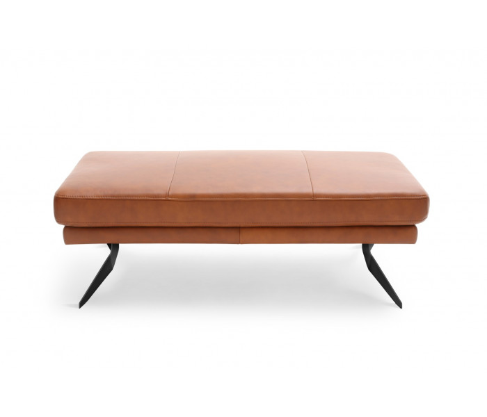 Gala Genova puff barna bőrrel