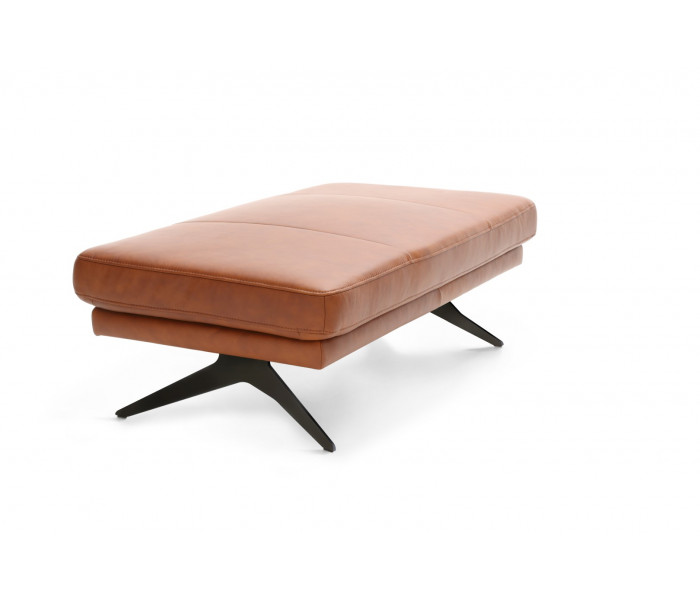 Gala Genova puff barna bőrrel