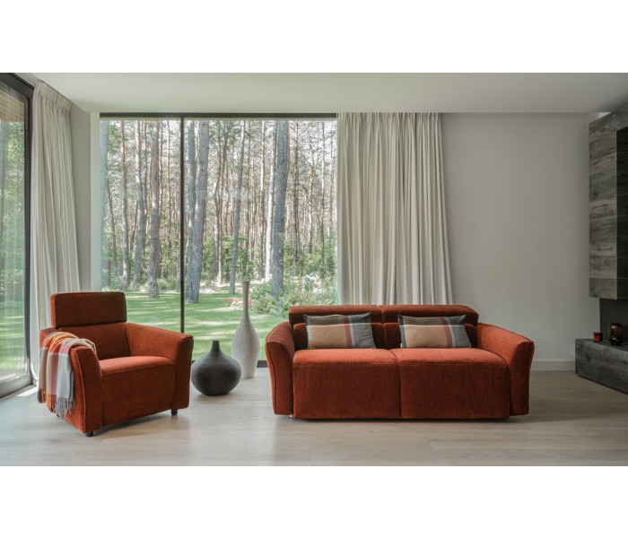 Gala Sora kanapé narancs Aquaclenan szövettel