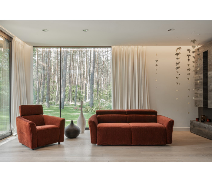 Gala Sora kanapé narancs Aquaclenan szövettel