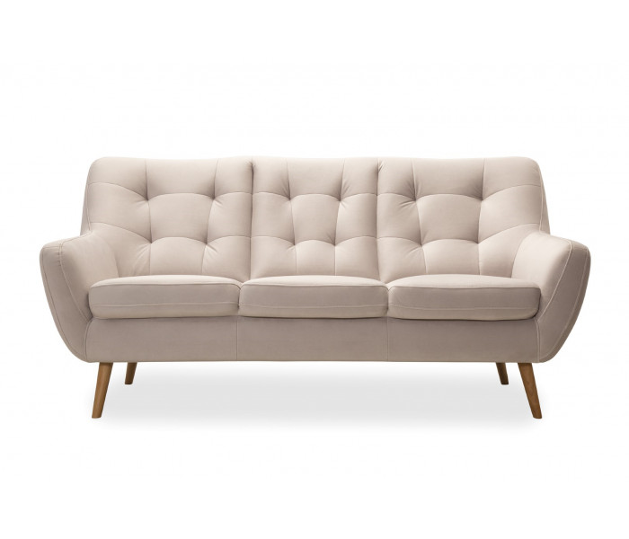 Gala Scandi kanapé törtfehér bőrrel