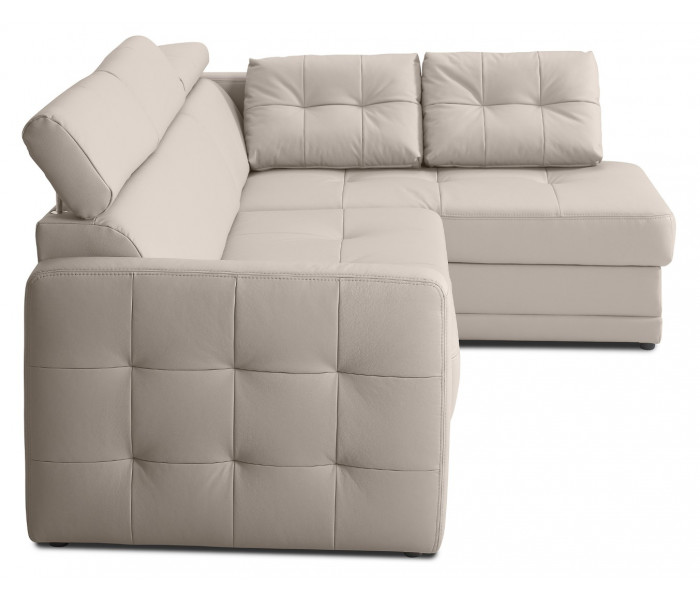 Gala Arlas sarokkanapé bézs bőrrel