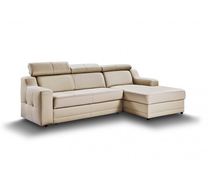 Gala Lotos sarokkanapé krém bőrrel