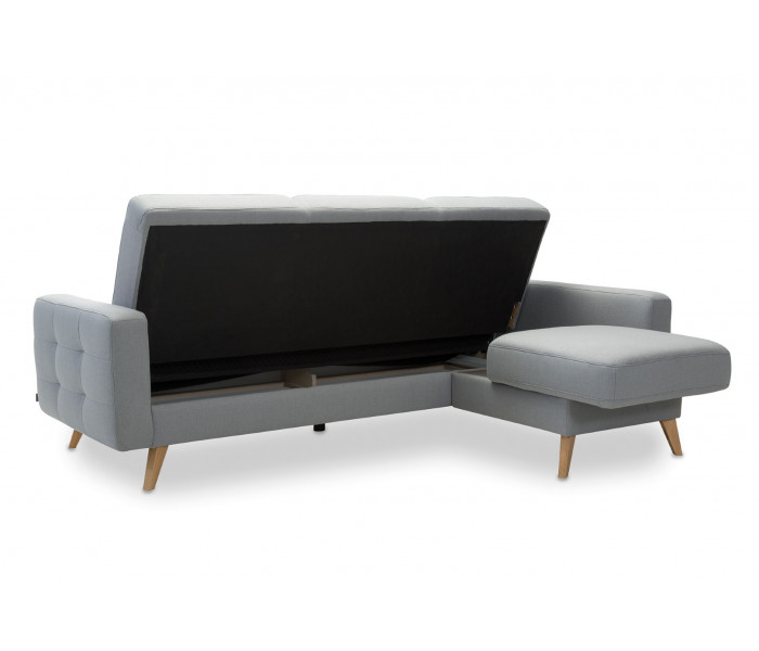 Gala Nappa sarokkanapé szürke Aquaclean szövettel