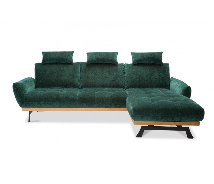 Gala Nicea sarokkanapé zöld Aquaclean szövettel Gala Nicea sarokkanapé zöld Aquaclean szövettel