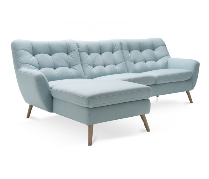 Gala Scandi sarokkanapé kék Aquaclean szövettel